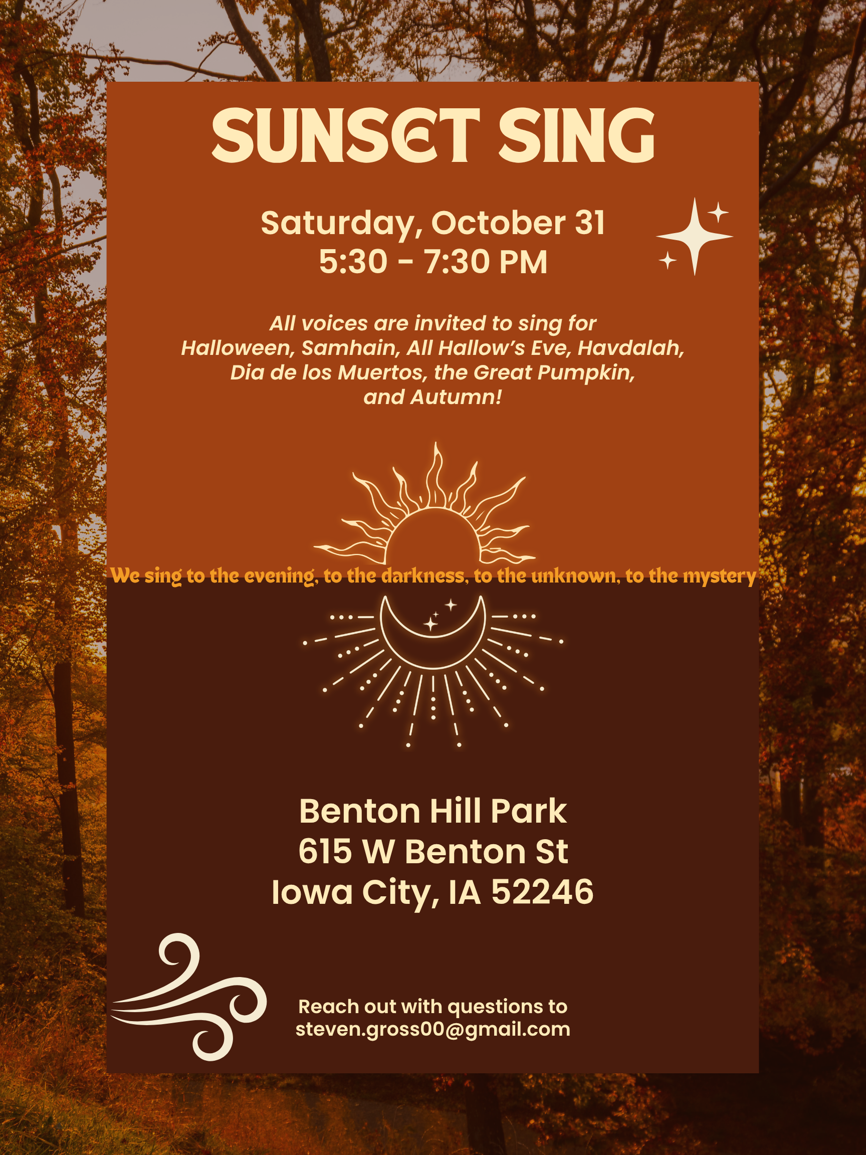 Sunset Sing on Halloween