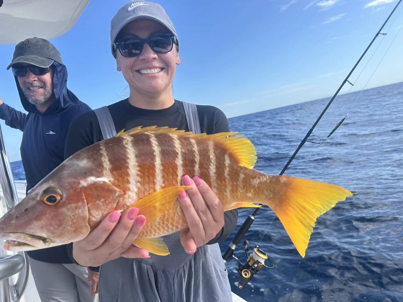 Schoolmaster snapper fishing in Puerto Rico