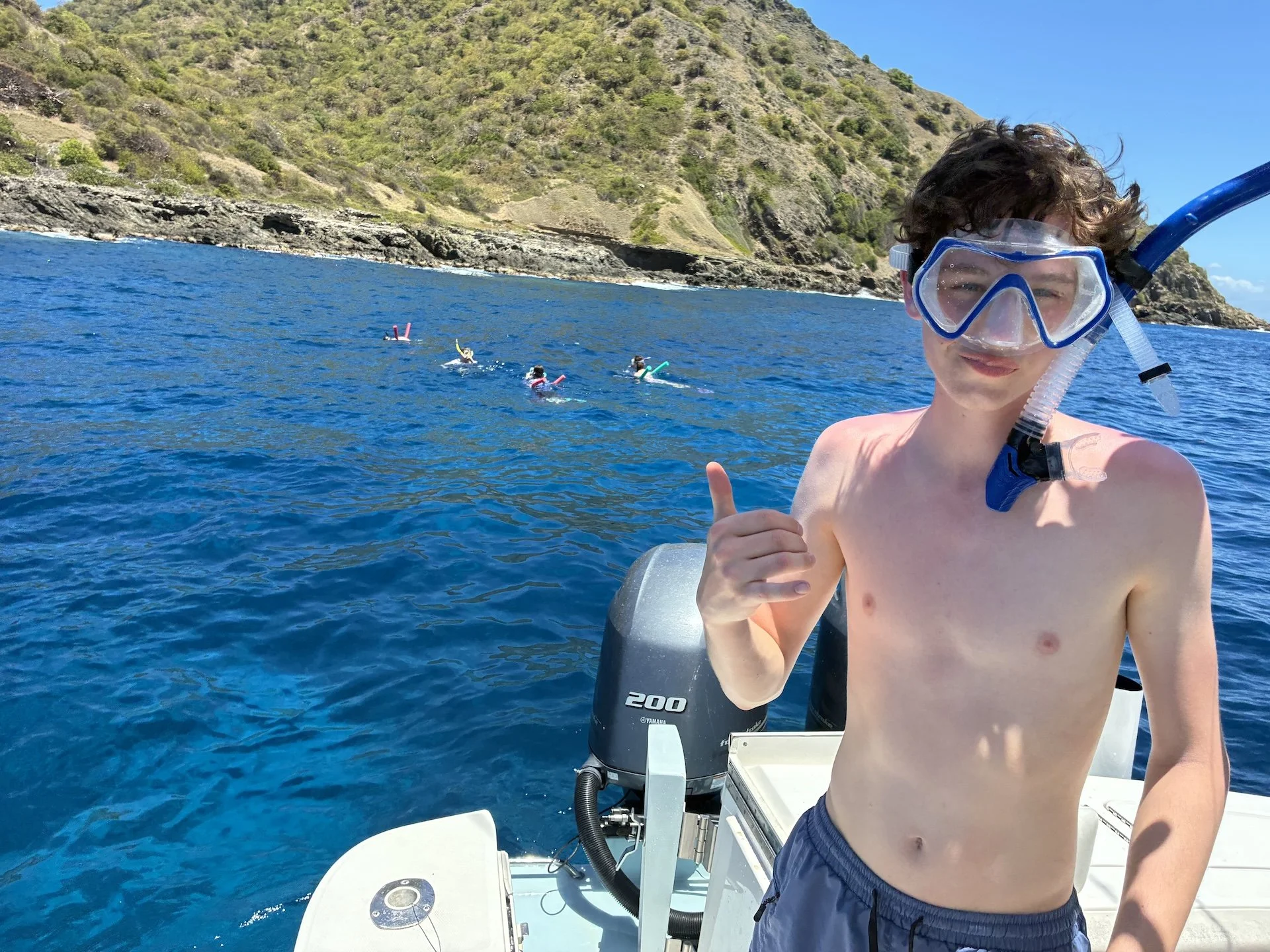 A punto de hacer snorkel en la isla Desecheo, en Puerto Rico
