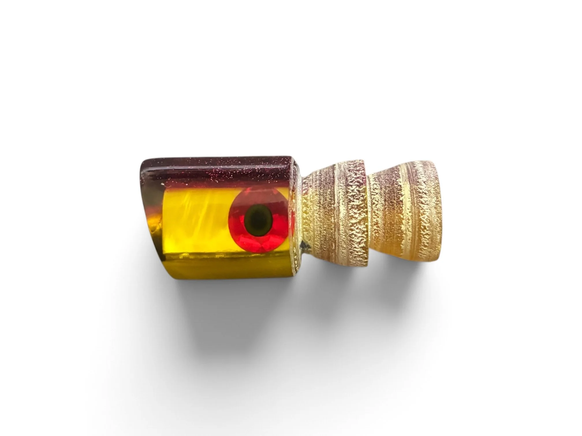 Coggin Peanut Pusher offshore fishing lure shown ready for trolling tuna, mahi-mahi, sailfish, spearfish, and smaller marlin.