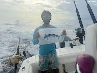 Liberación de un marlín azul en Rincón, Puerto Rico