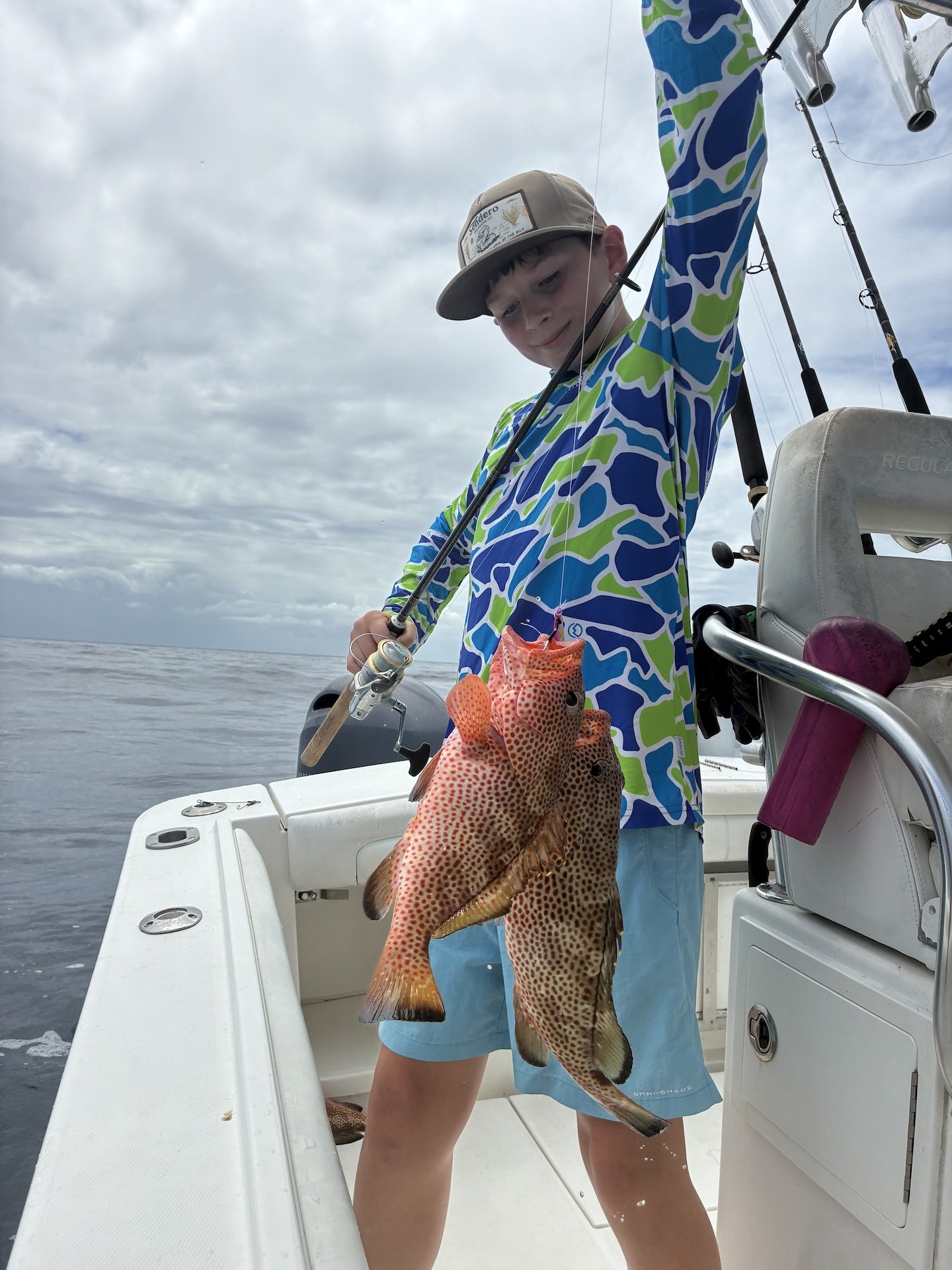 Excursión de pesca de pargo en arrecifes con Simply Caught Charters Puerto Rico