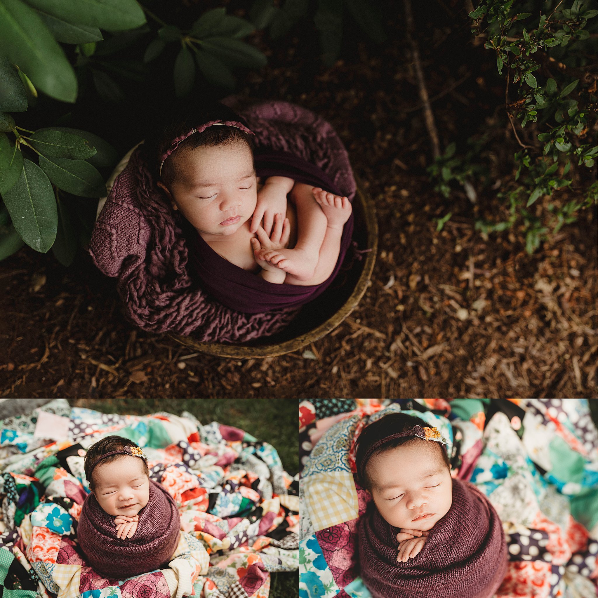An Outdoor Baby Girl Photoshoot - Fairfield County, CT Newborn