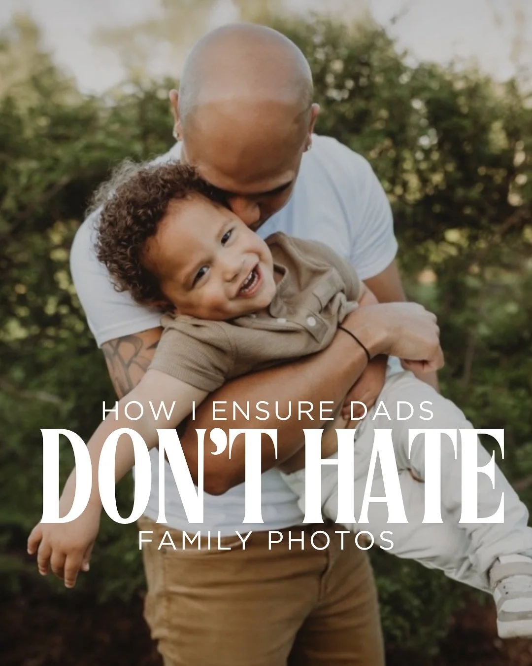 Ok guys&hellip;this is a post that will be super valuable for clients and photographers alike! Dads can get a bad wrap in our industry, but I honestly think that we as wives and photographers can do a lot to make it a better experience for them. I&rs