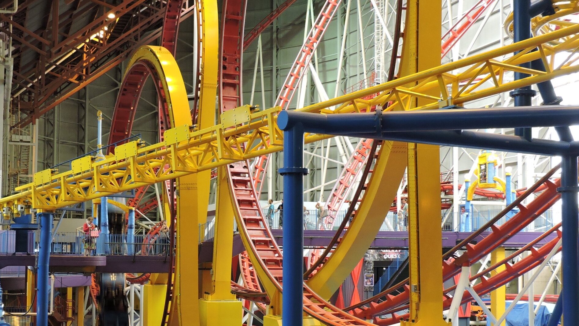 West Edmonton Mall's indoor roller-coaster the Mindbender