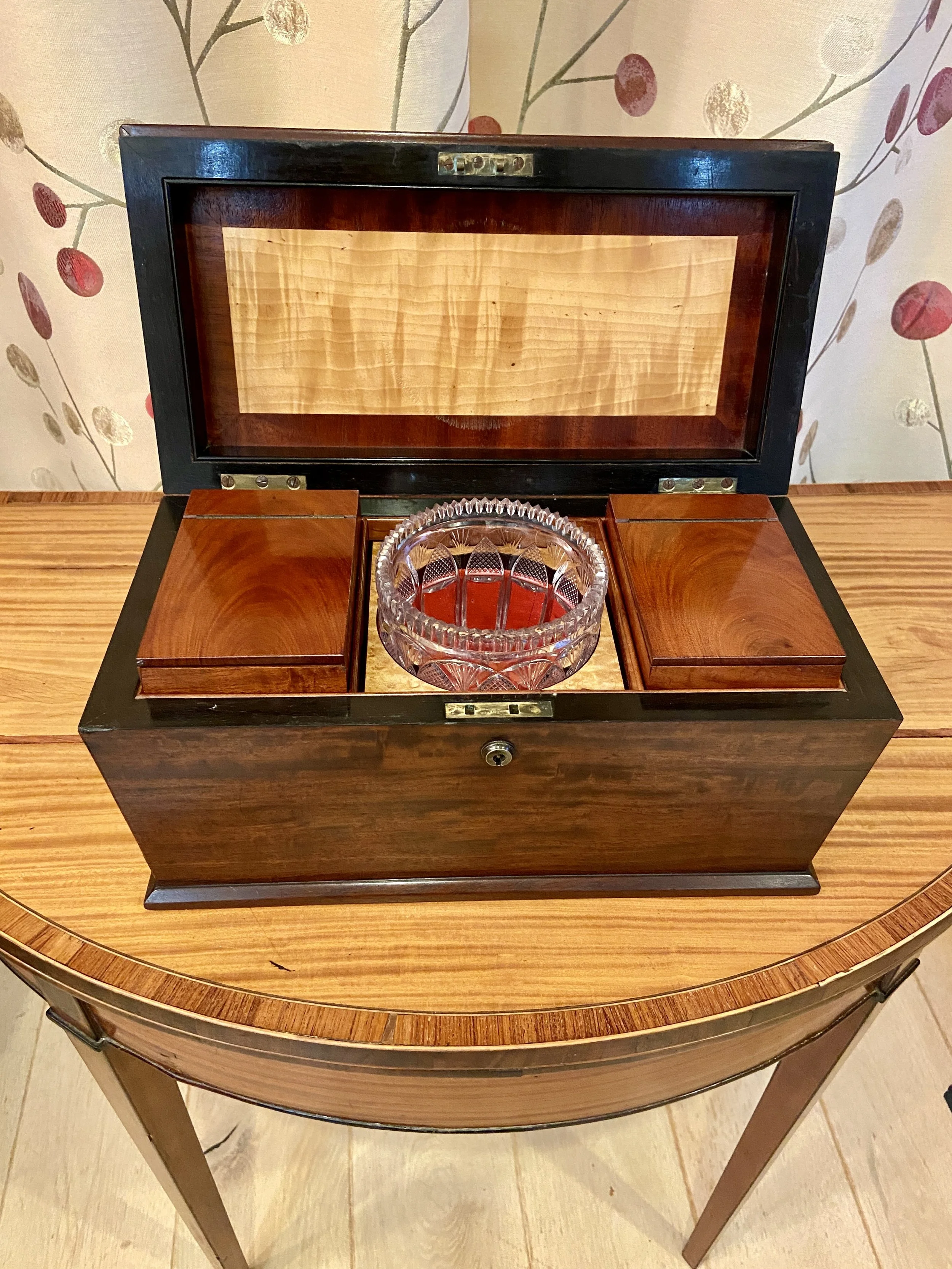 Regency sarcophagus tea caddy