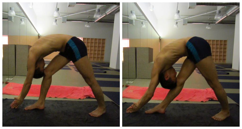 Dandayamana Bibhaktapada Janushirasana - Standing Separate Leg Head to Knee Pose