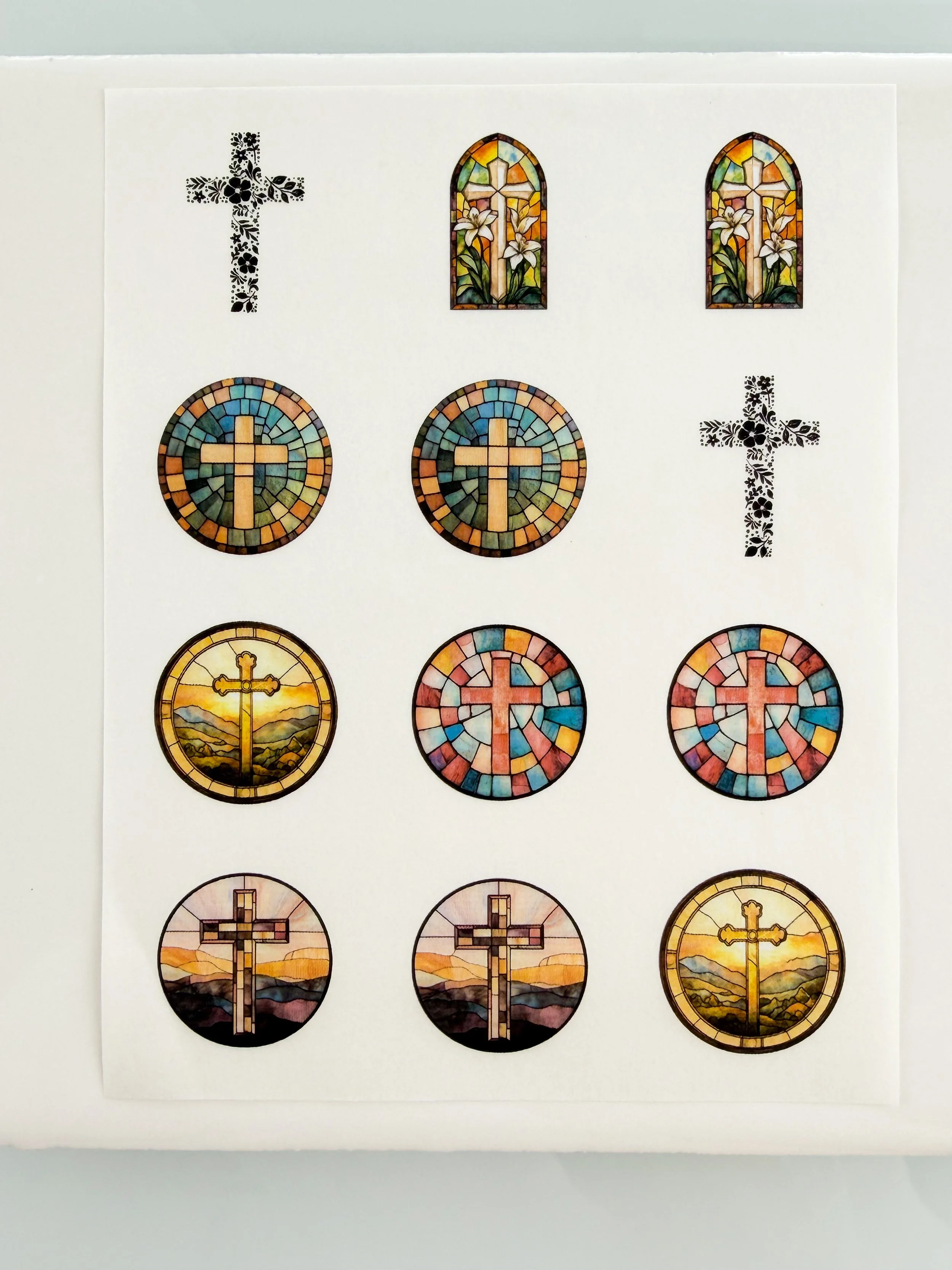 Stain Glass Crosses- Group 58