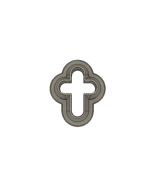 Rounded Cross Stud Digital STL File