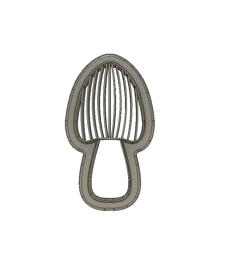 Striped Mushy STL File