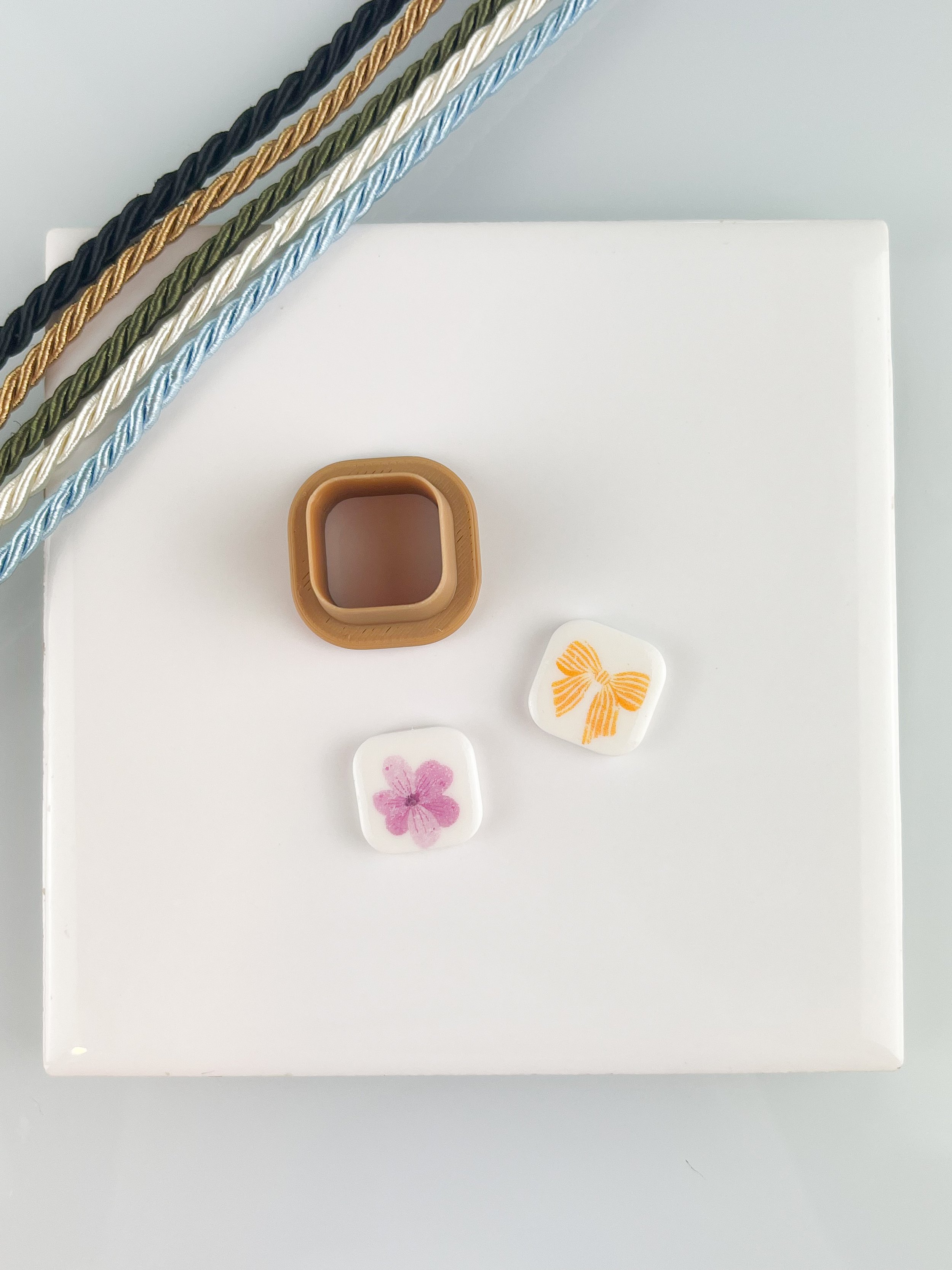 Square - Necklace Charm