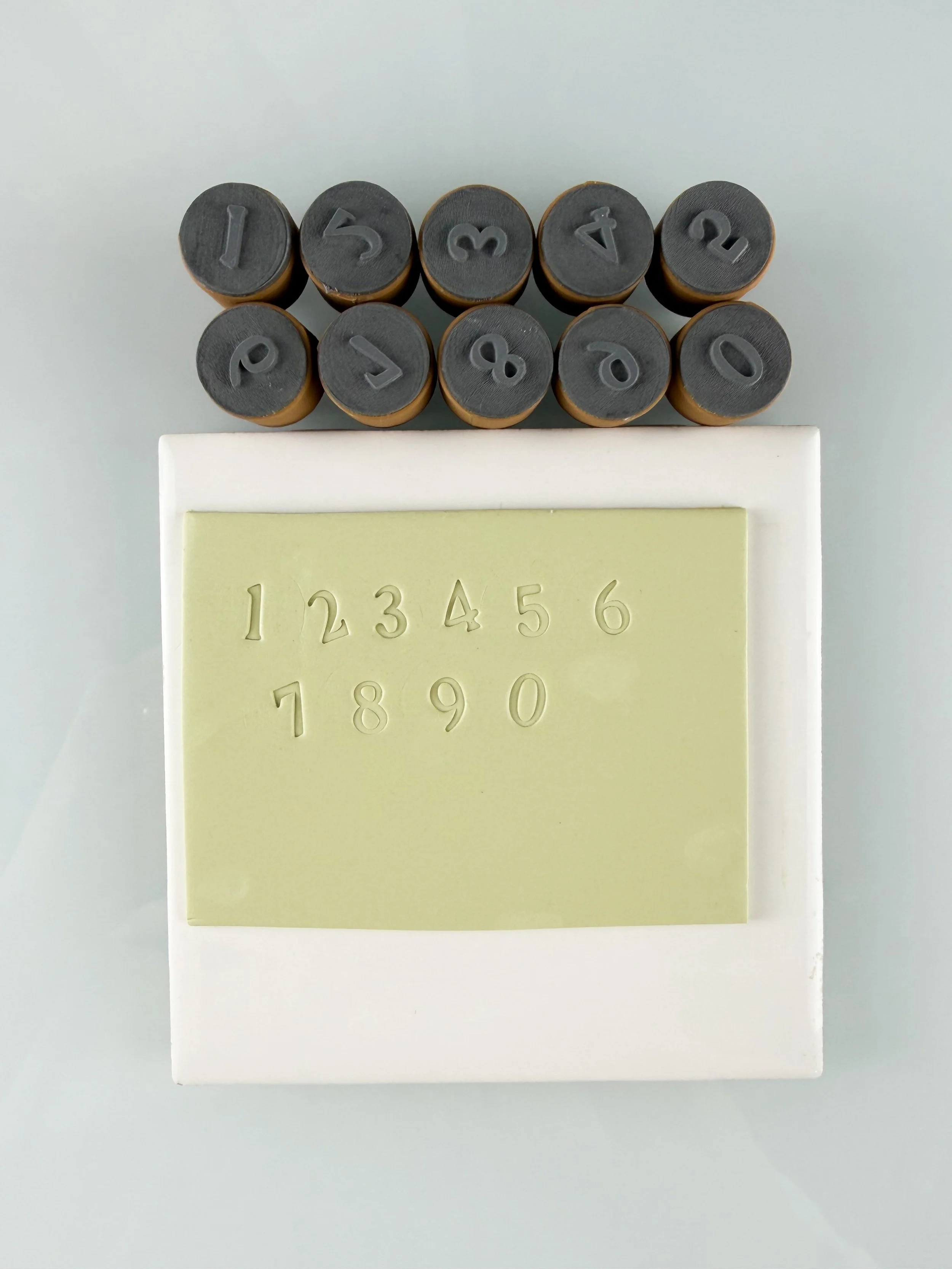 Number Stamp Set Font #3