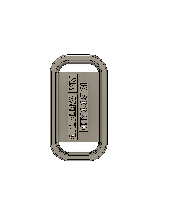 My Weekend Is Booked Folding Bookmark