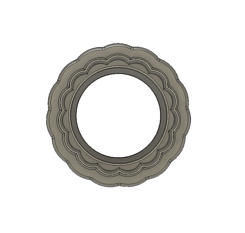 Scalloped Circle STL File