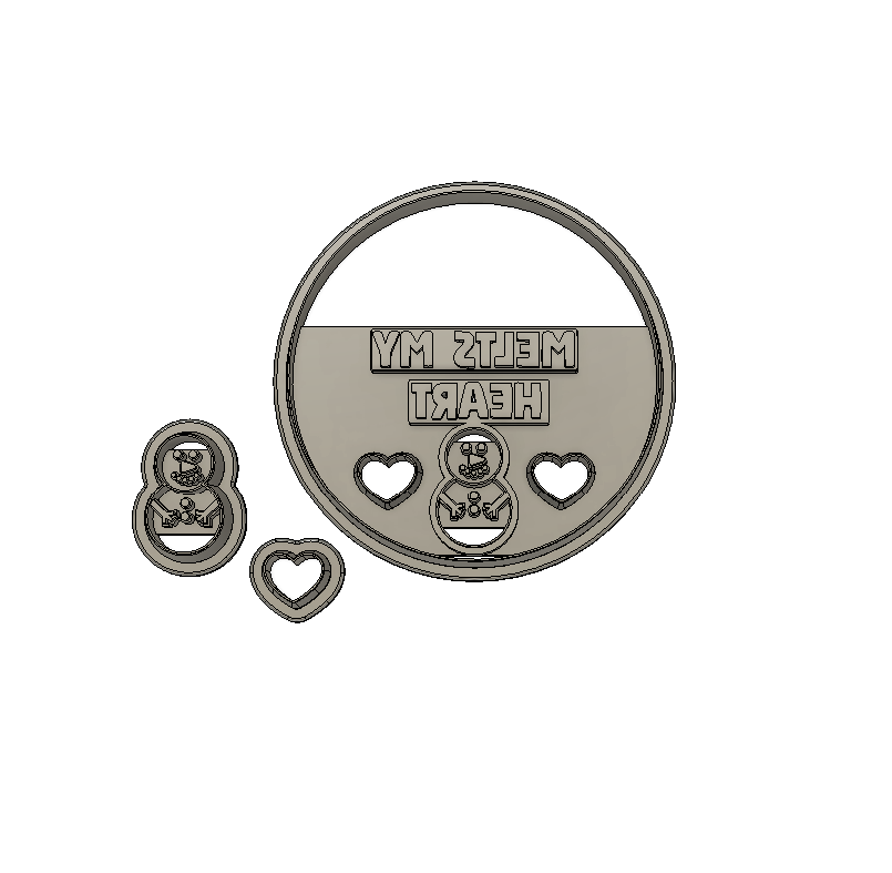 Melts My Heart Ornament Digital STL File