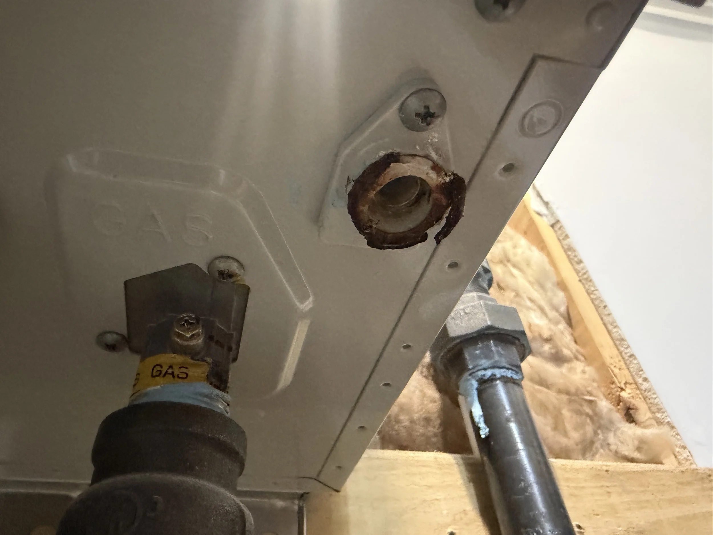A faulty condensate drain on a tankless water heater in a Southwest Michigan home