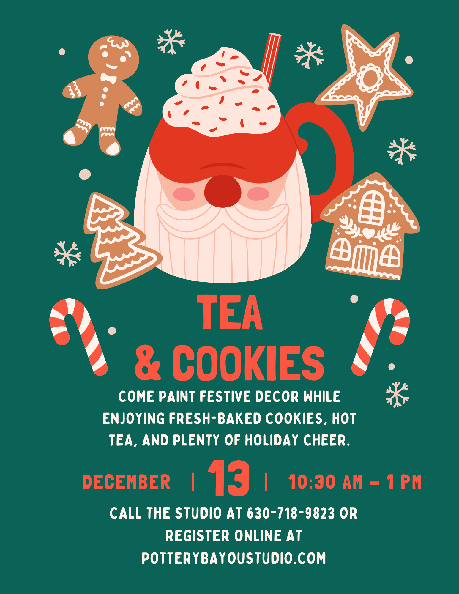 Tea & Christmas Cookies
