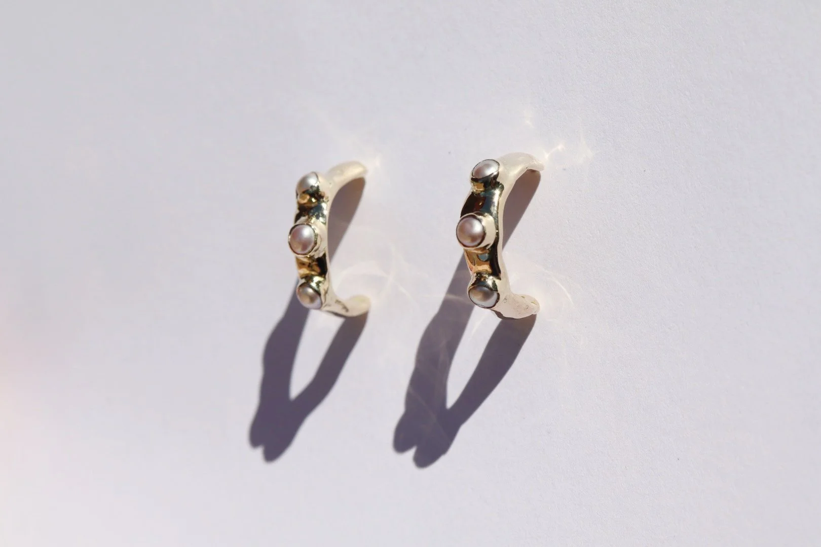 Pearl Treasure Hoops