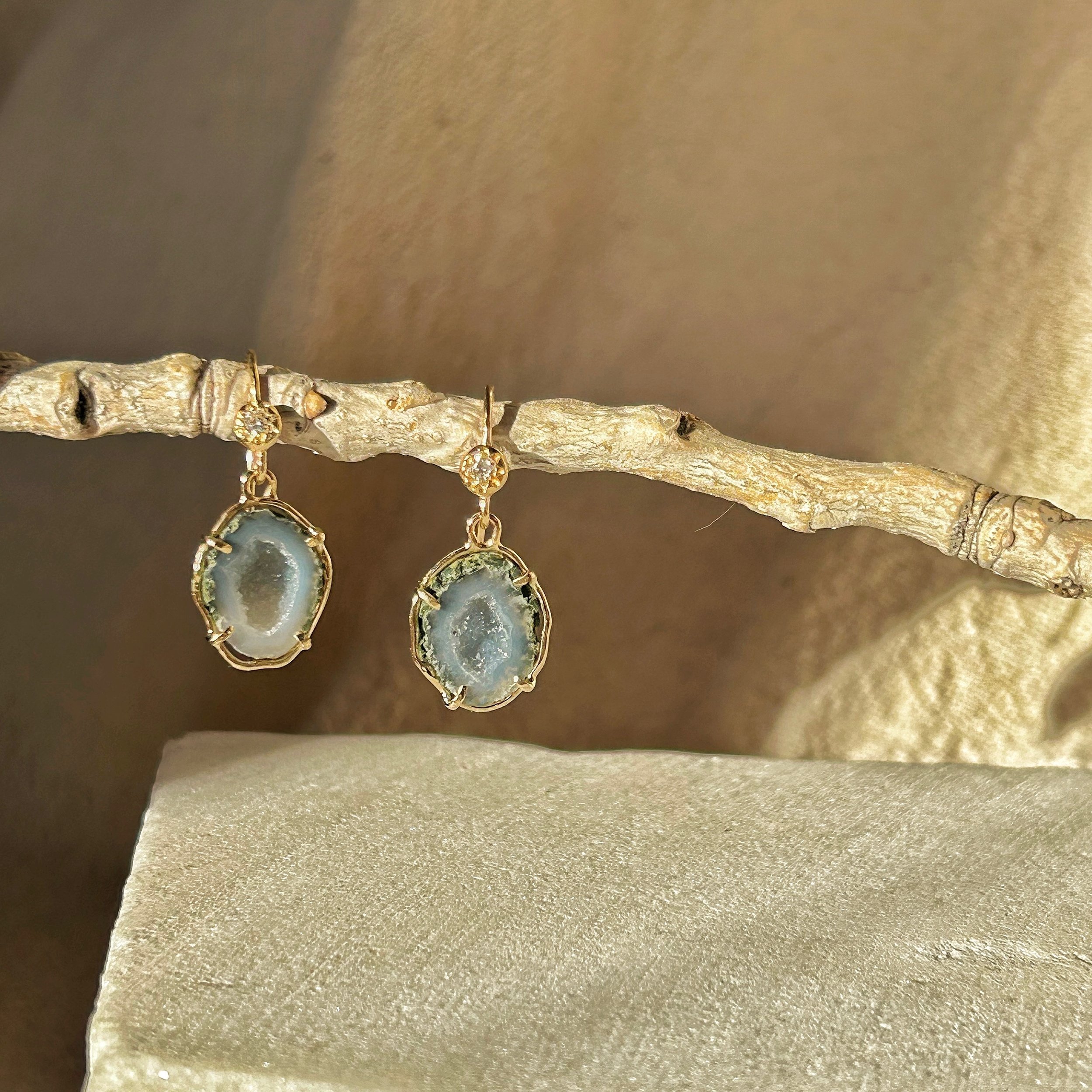 Geode + Diamond Drop Earrings - $850.jpeg
