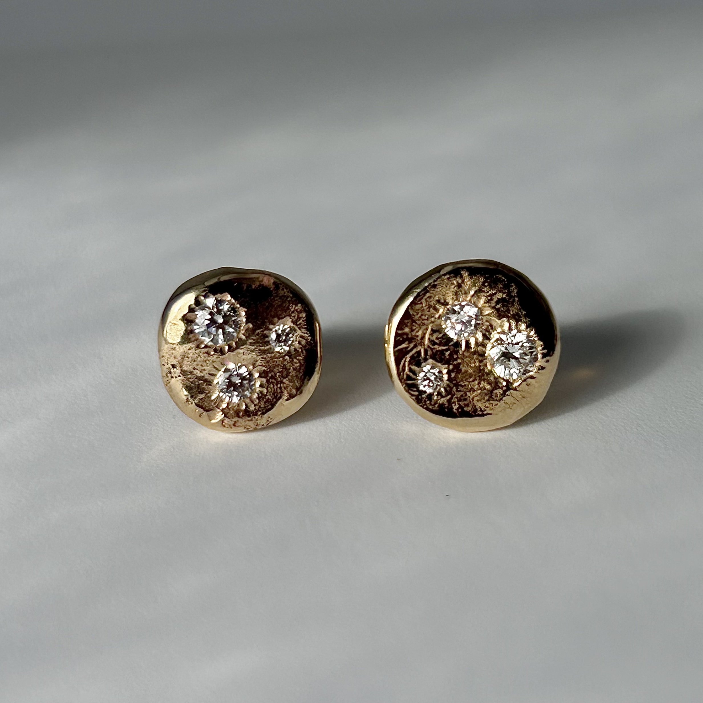Moonscape Diamond Studs