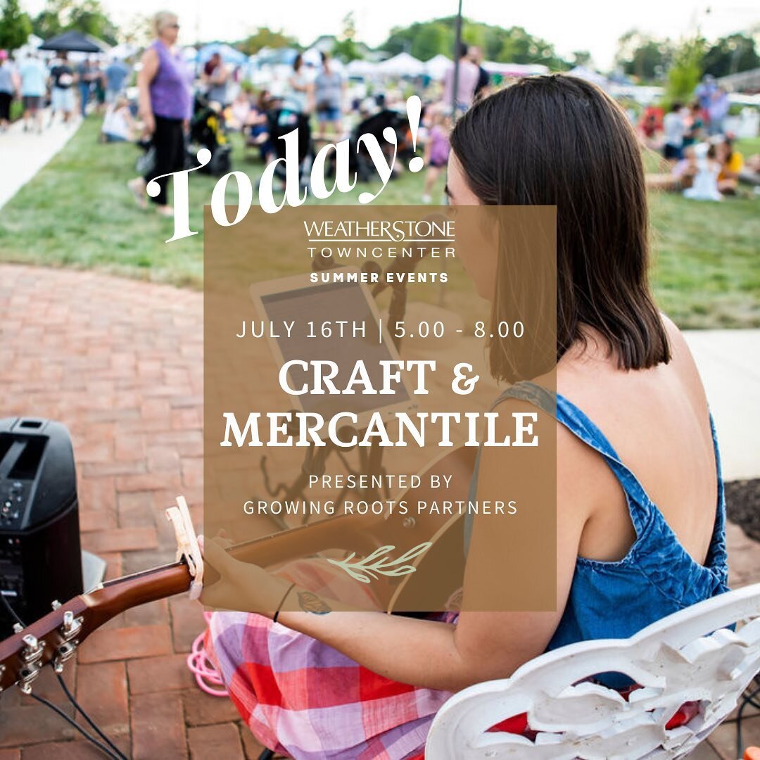 Today is the day! 🌟

Shopping, art, live music, delicious food &amp; drink. What more could you ask for on a summer Friday? 😎

We are here at @craftandmercantile from 5 to 8pm tonight! 🛍🎶🍻

#Weatherstone #chesterspringspa #nightmarket #livemusic
