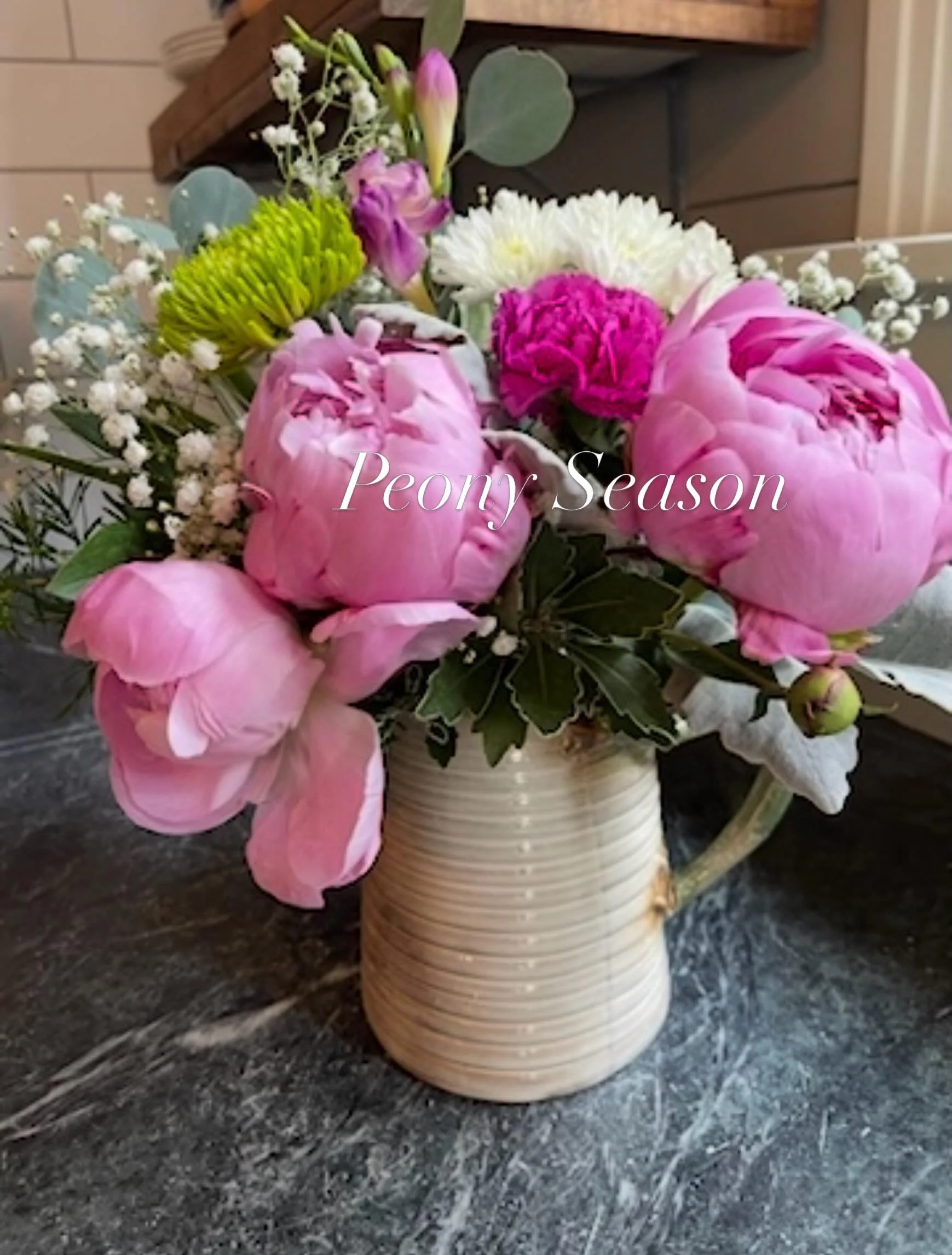 So many shades of pink.