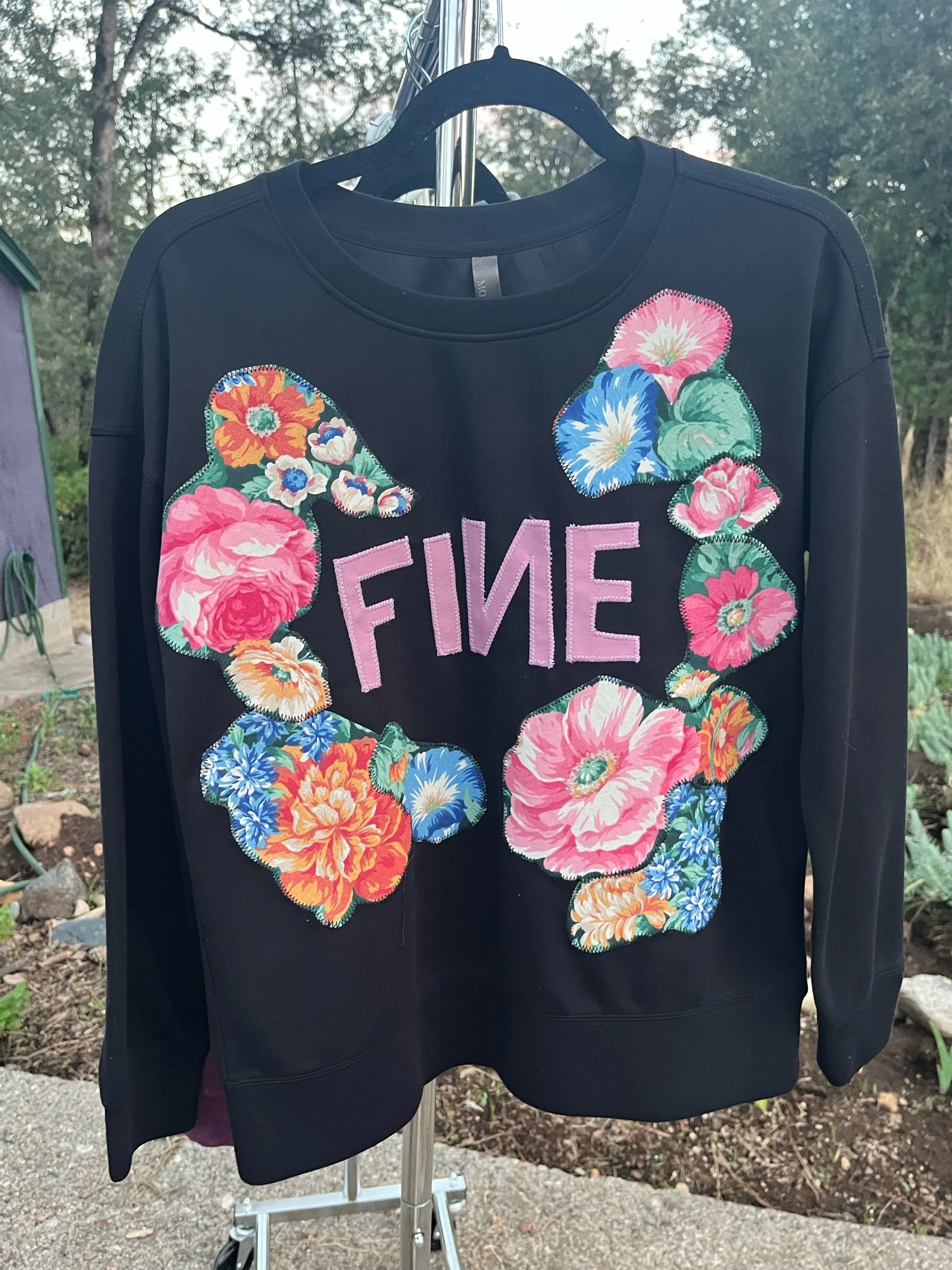 “FINE” Black Sweatshirt