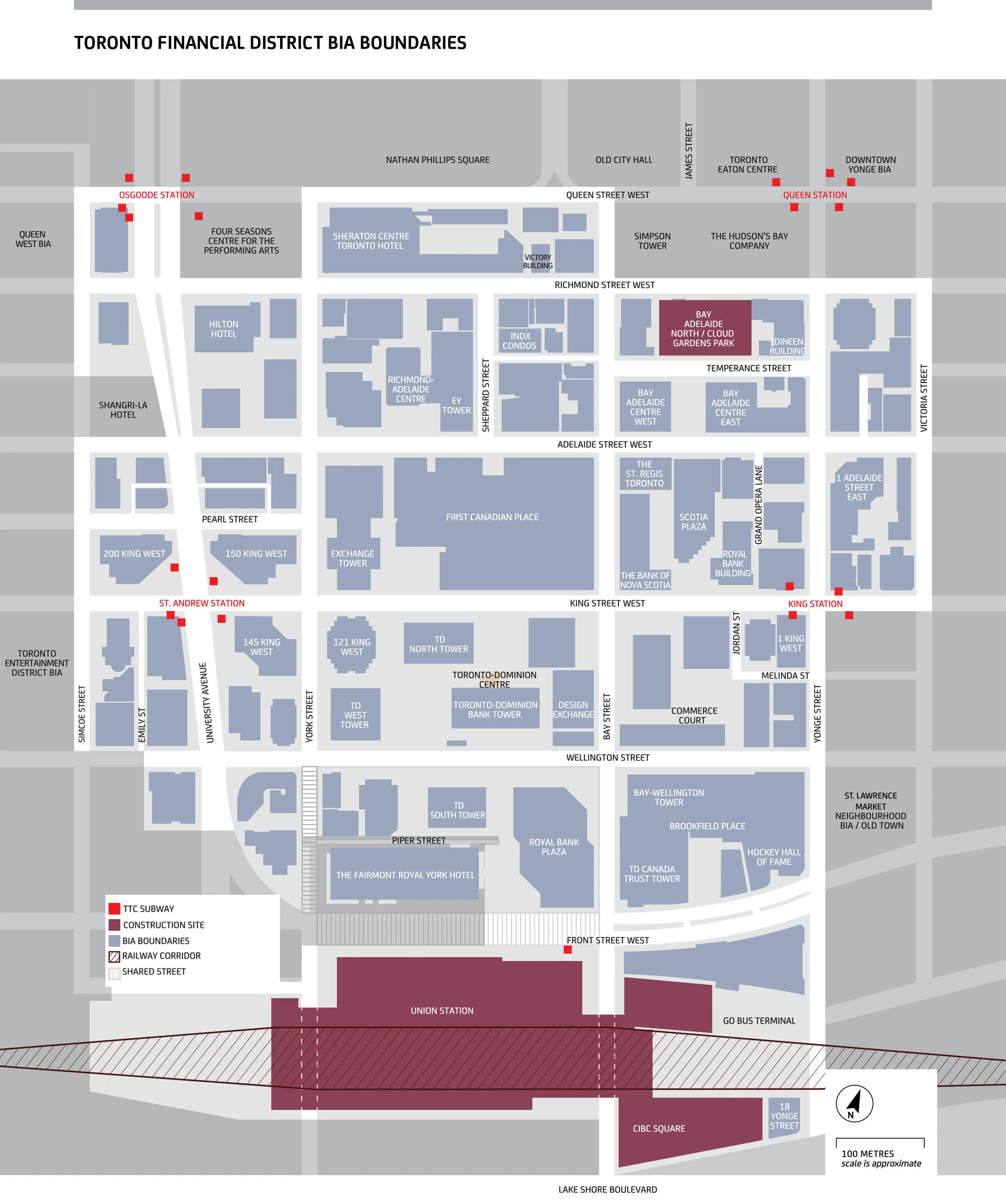 Toronto Financial District Map What Is A Bia? — Toronto Financial District Bia