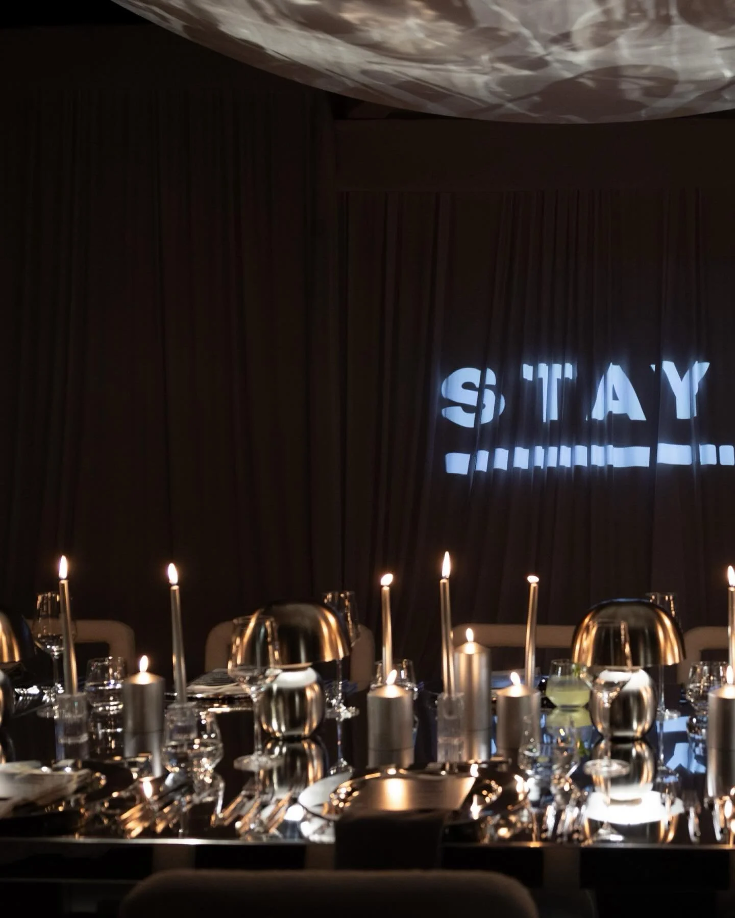 Celebrating the upcoming opening of her studio, @stayfitbritt hosted an intimate five-course founders dinner inside the studio&rsquo;s strength room. The room was transformed into a warm, monochromatic and reflective space centered around a candlelit