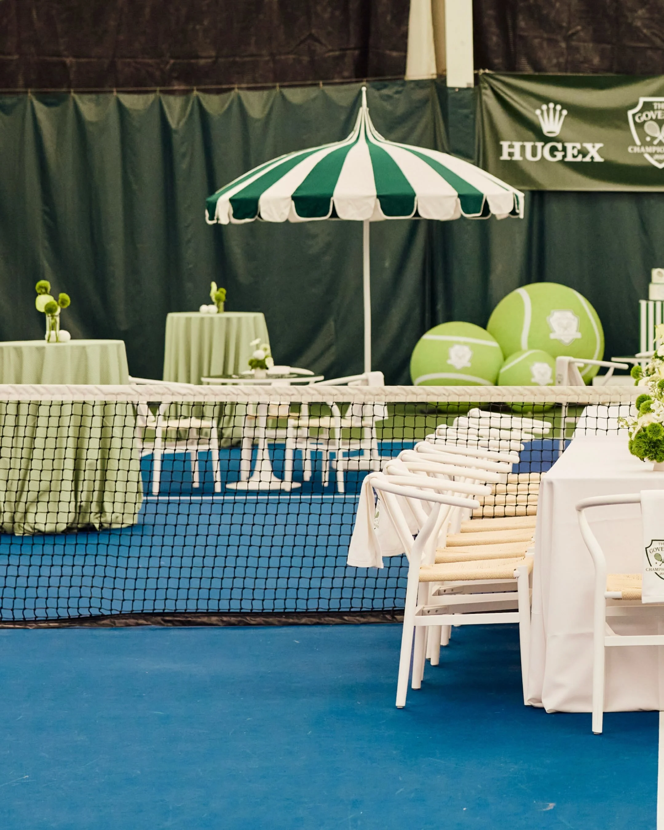 A tennis-inspired birthday for the sweetest doubles partners. Little guests rallied on the court, got creative at the craft station, and played their way through the afternoon, while adults enjoyed tournament classics like Honey Deuces and strawberri