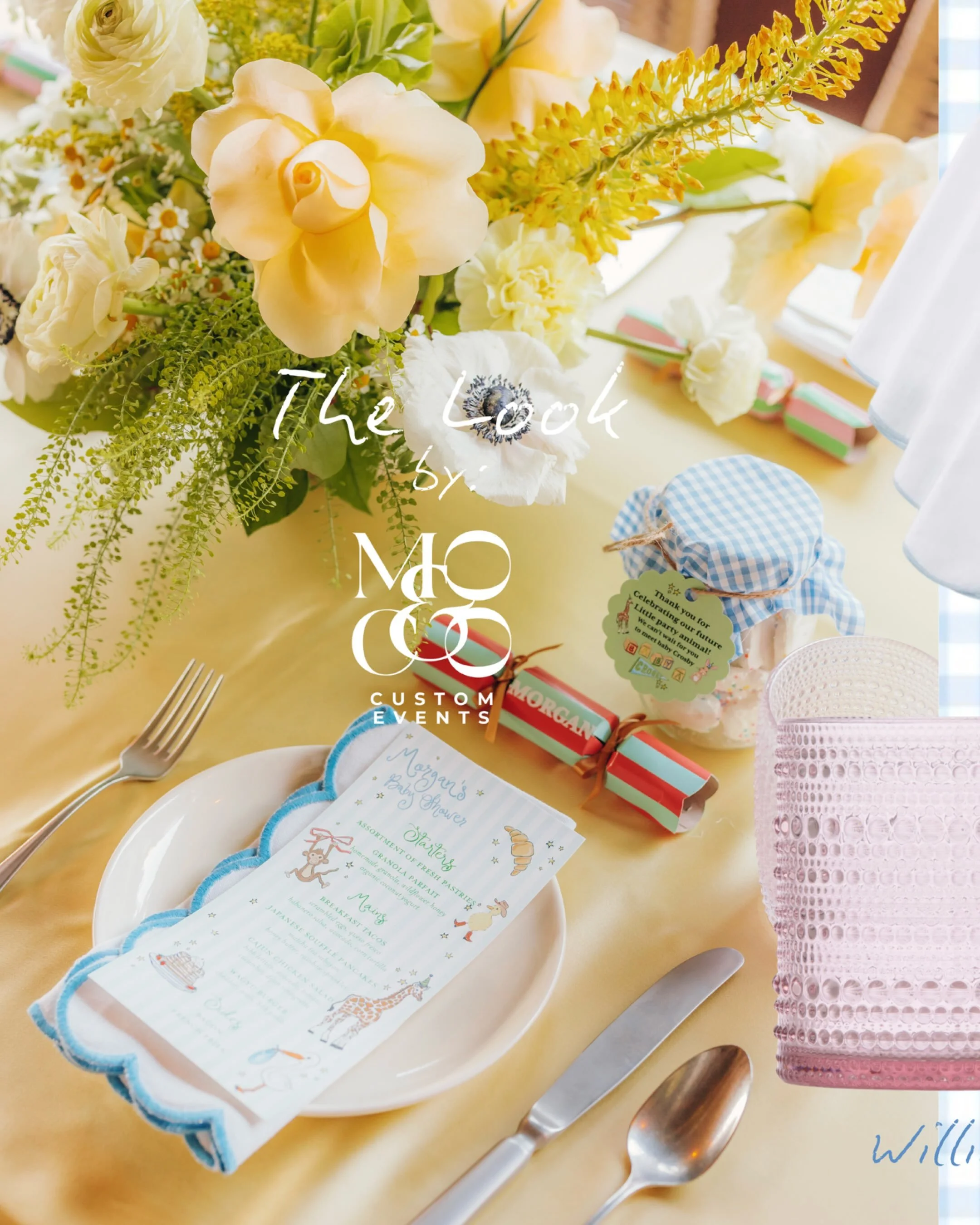 The Look, No. 2 🩵 One year later, we&rsquo;re revisiting one of our most personal celebrations: the baby shower we designed for my son, Crosby Joe. Shop our edit inspired by the nostalgic, whimsical details of the day via the @shopmy link in bio.
