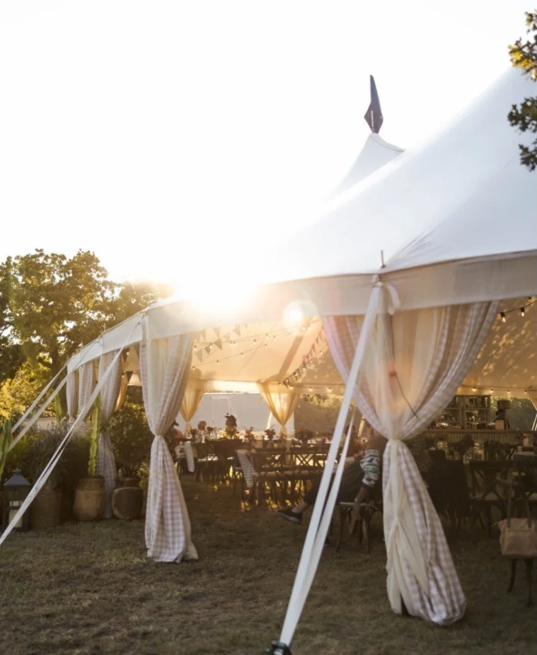 From golden hour to sunset, under and around the tent ⛺️