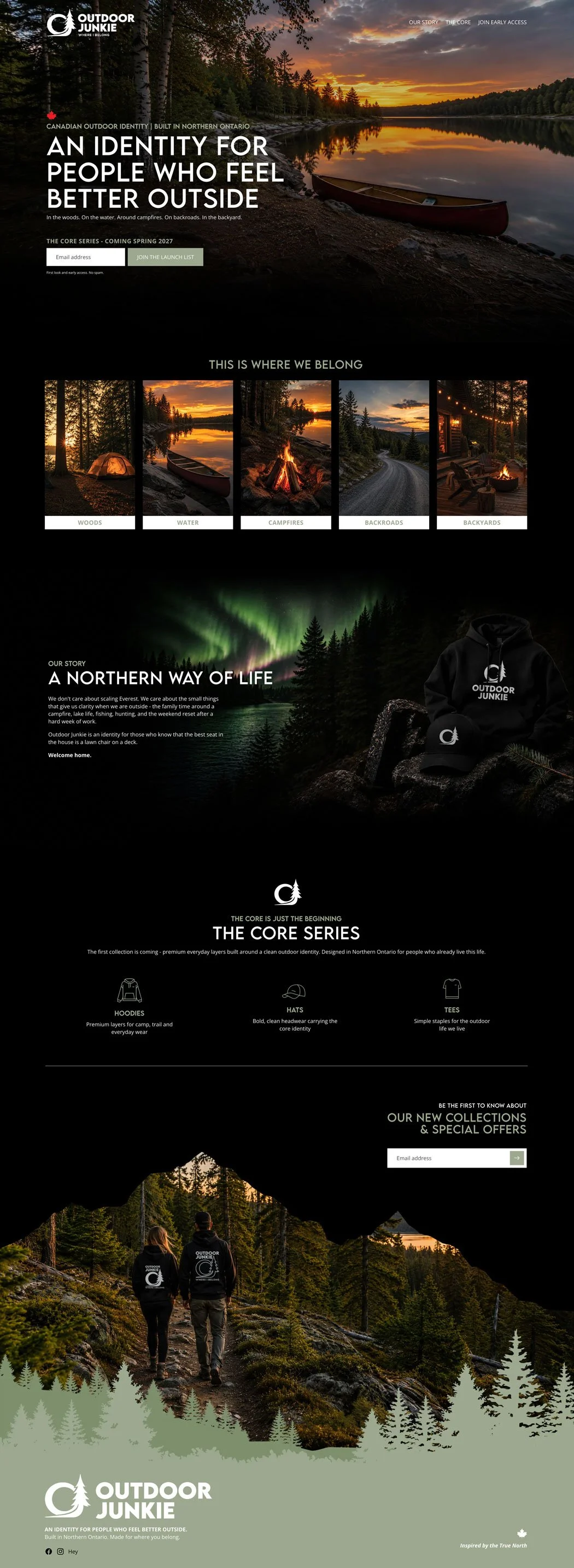 Website design for apparel company in canada by lucied web design studio