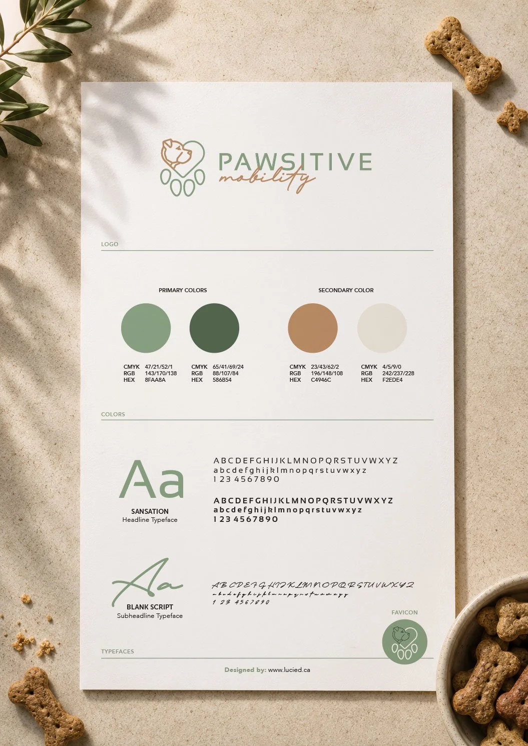 brand guideline and logo from lucied studio vancouver