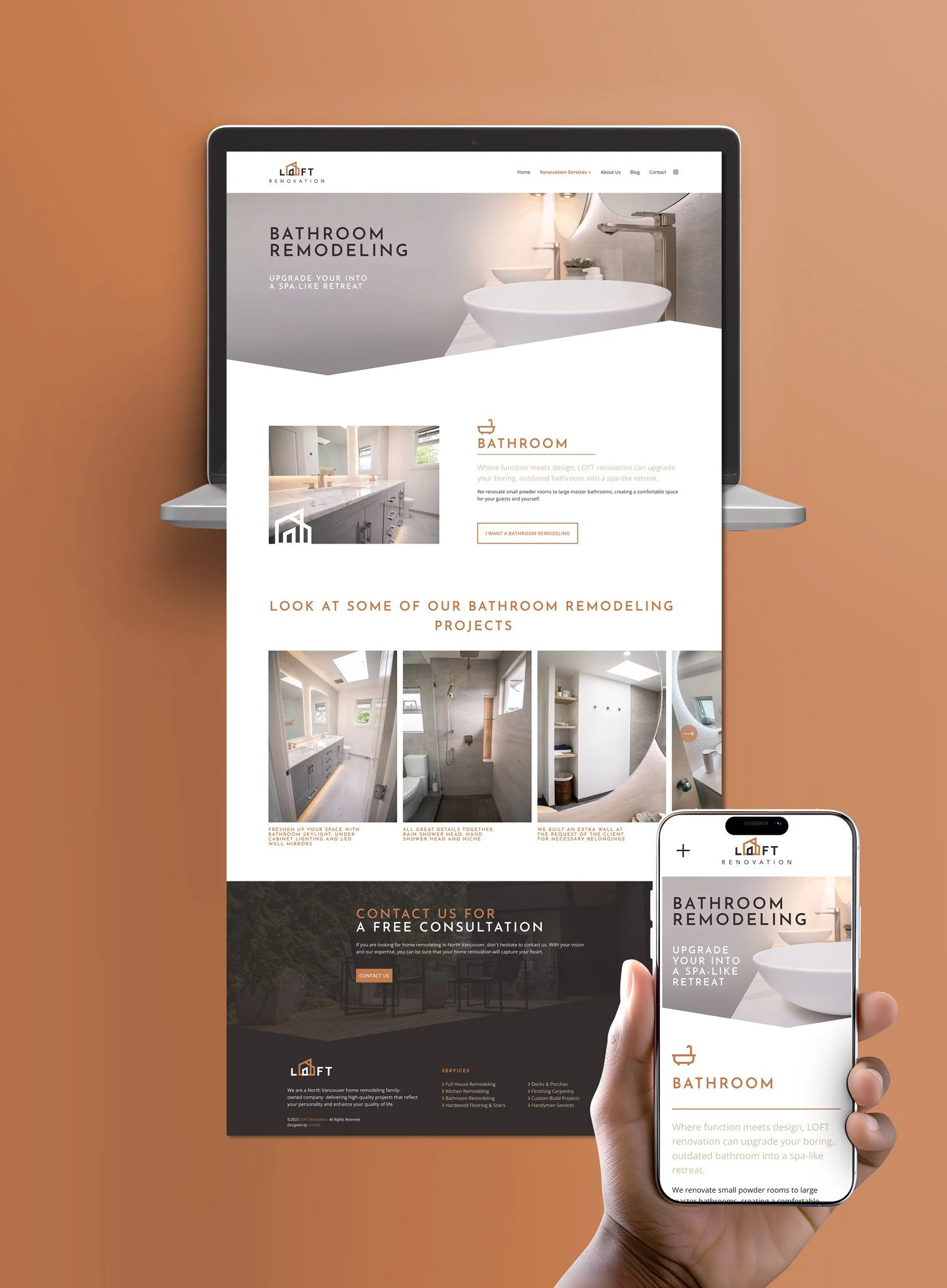 website design for renovation company