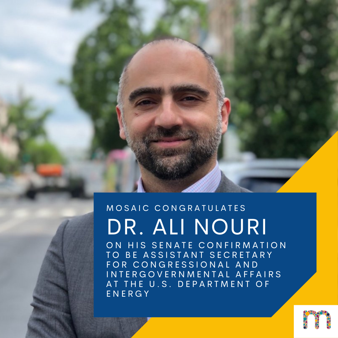 Mosaic Congratulates Dr. Ali Nouri on Senate Confirmation to the U.S