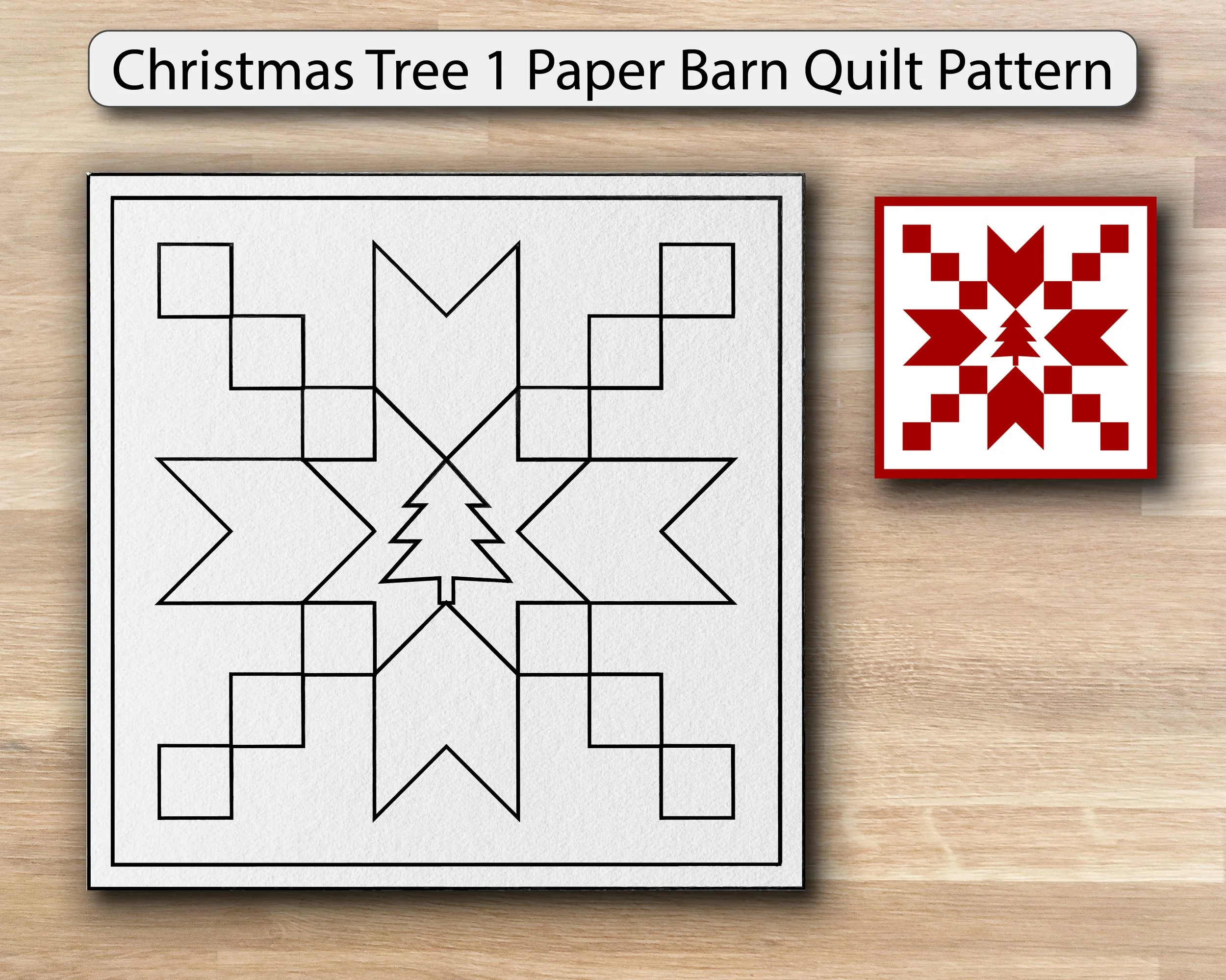 christmas tree barn quilt