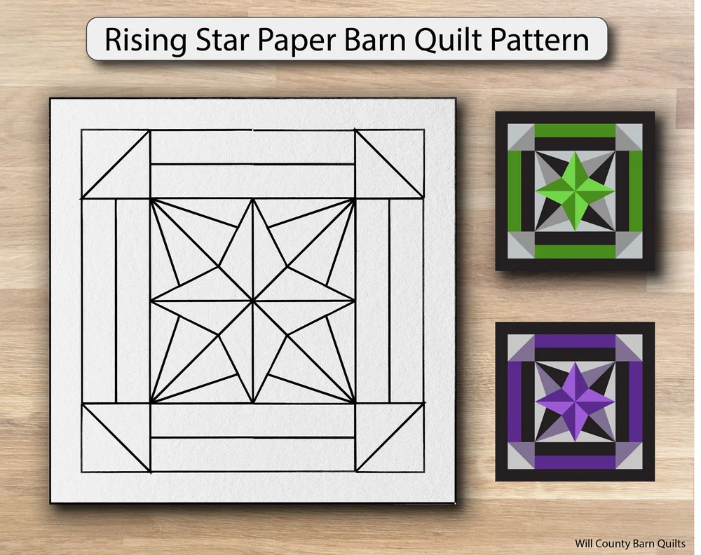 Star Barn Quilt Pattern 2951x3689