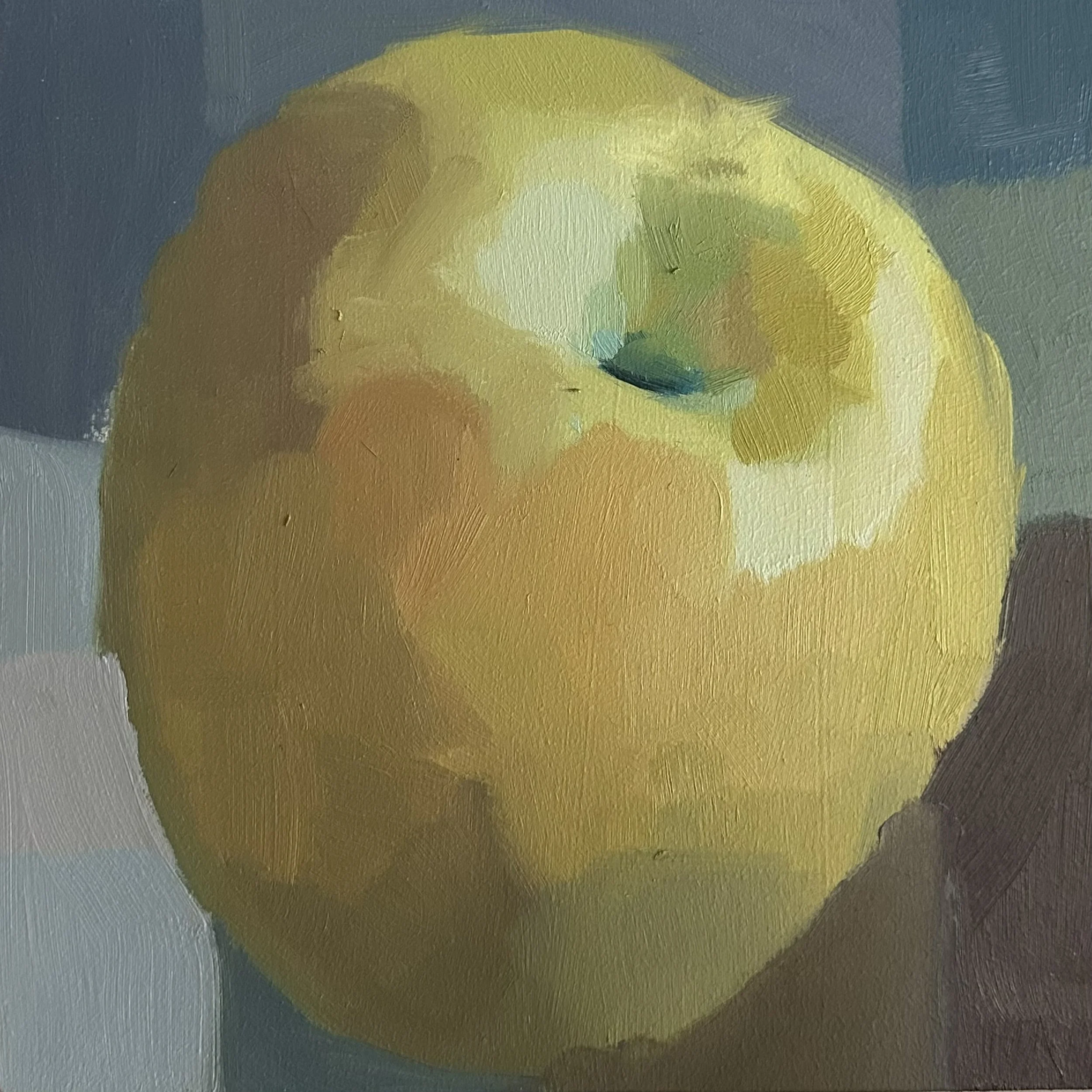 BlakeBaines_Apple1_2026_oil_on_board_8x8inches - Blake Baines.jpeg