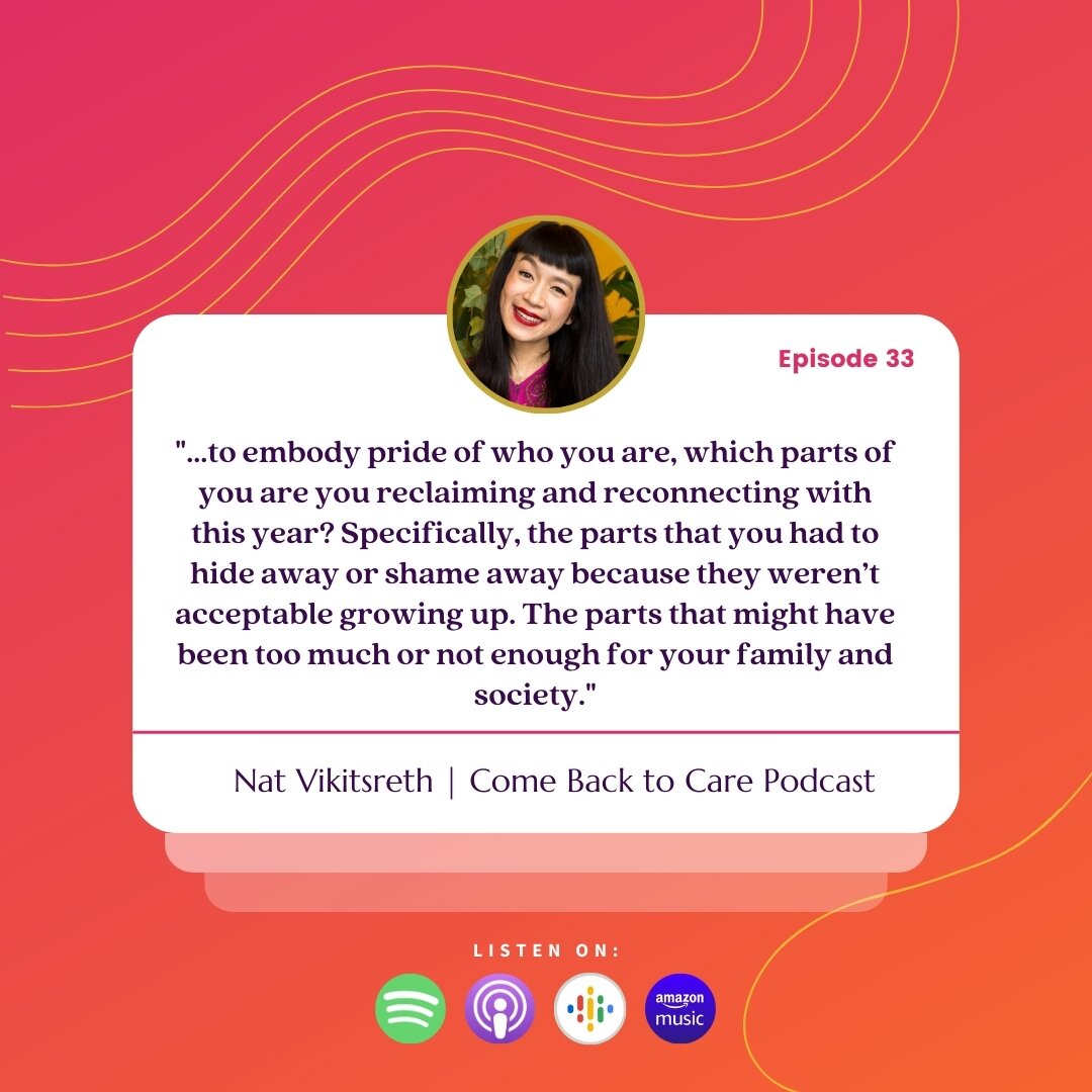 🎙 Episode 33 of the Come Back to Care podcast dropped this morning! Have you listened yet? 

✨ In this episode, you and I are going to explore lessons from research on queer and trans resiliency. And perhaps, when it&rsquo;s safe-ish to do so, we ca