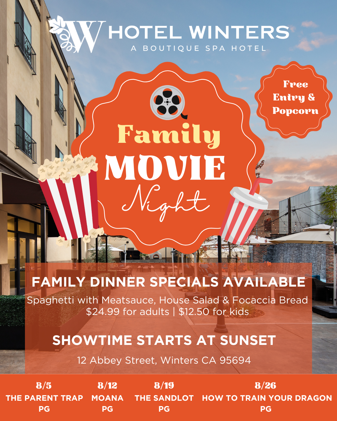Family Movie Night @ Hotel Winters