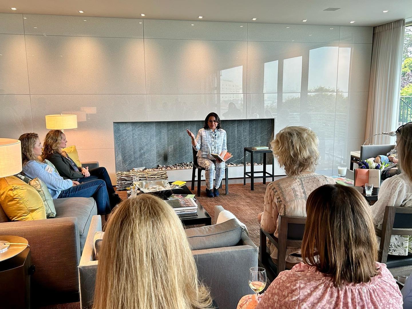 Amazing to launch &quot;BenchTalk: Wisdoms Inspired in Nature&quot; in the Bay Area with Alden Stoner -- what a beautiful, inspiring event in the most serene, stunning setting. Grateful to Nature Sacred and to our hosts for their hospitality and for 