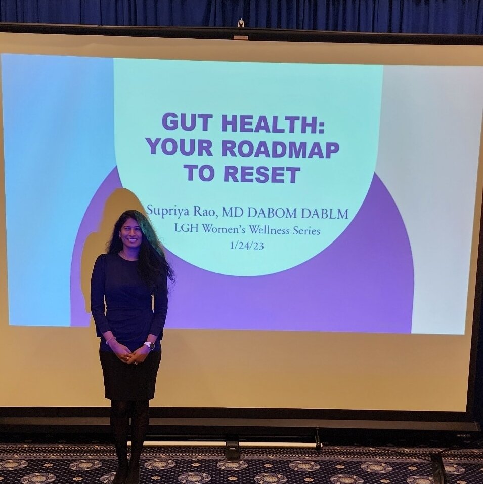 Happy 2023! After a holiday break we are back &amp; excited to share  the latest happenings at IGIC with you 😊⁠
⁠
Dr. Supriya Rao @gutsygirlmd gave a 🤩 talk yesterday on Gut Health for @lghwell 's Women's Wellness Series!⁠
⁠
A few weeks ago she &am