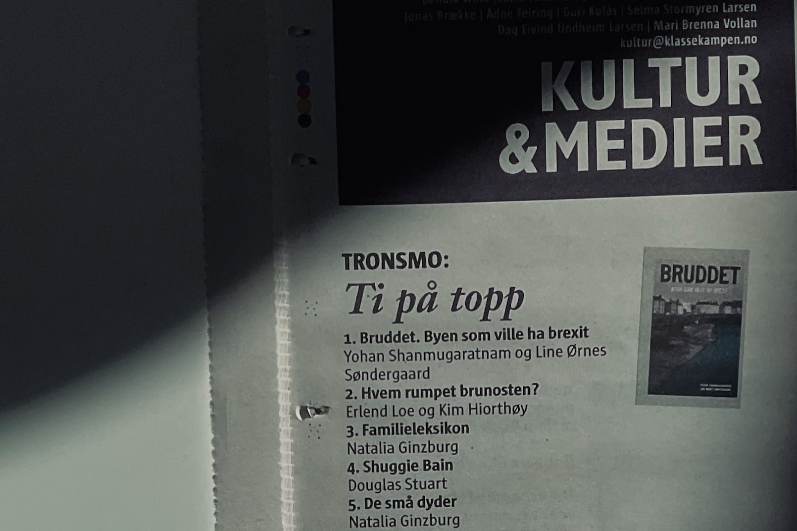 Førsteplass på Tronsmolista