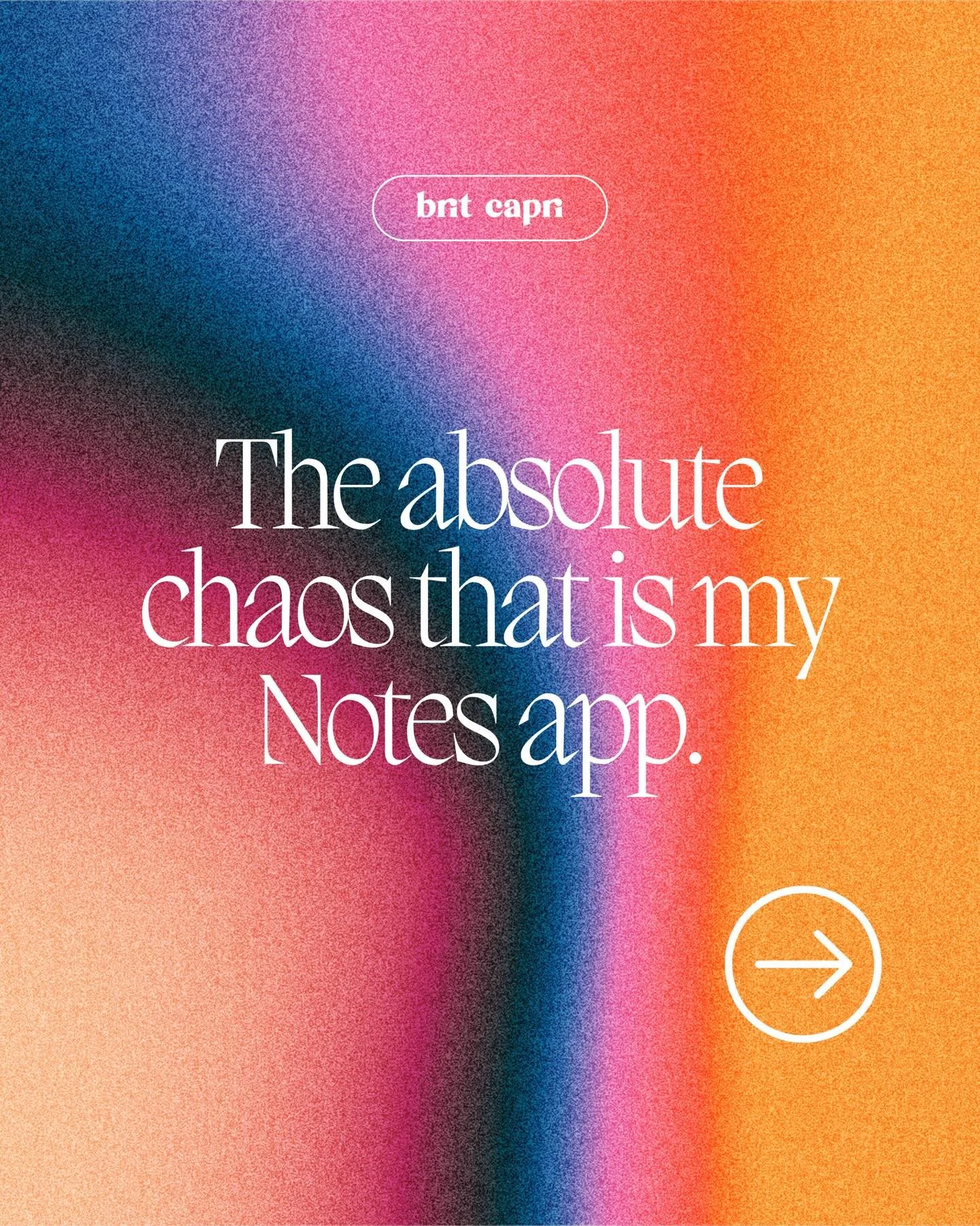 I don&rsquo;t even use the native Apple Notes app. I really don&rsquo;t like it.

My ADHD brain likes to use Signal as my &ldquo;Notes to Myself.&rdquo;

Usually, my best ideas come to me when I&rsquo;m in the car, so I typically use voice to text so