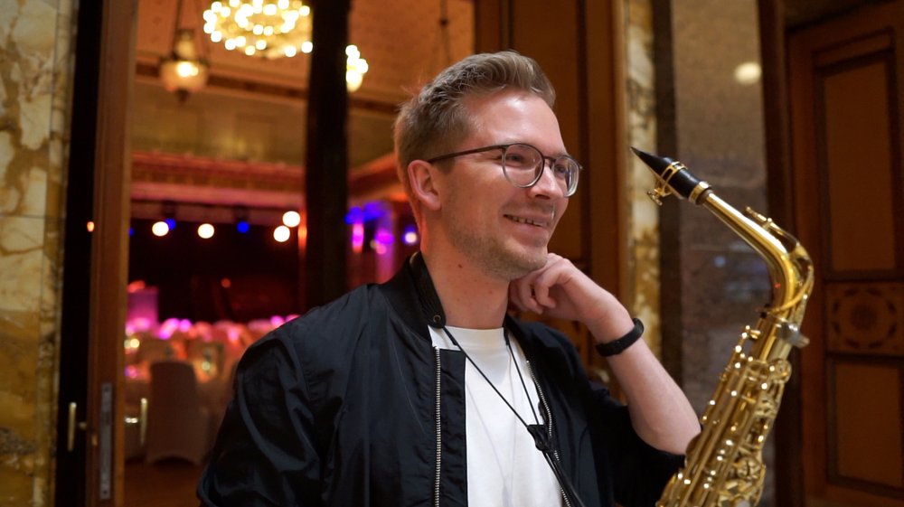 Saxophonist Niklas Arends