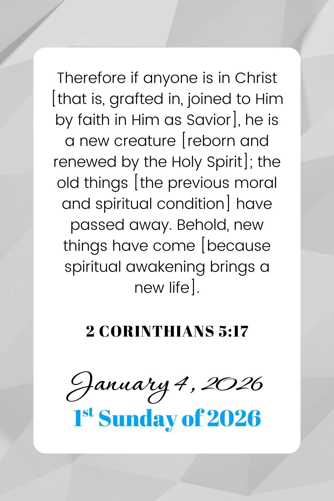 January 4th Announcements