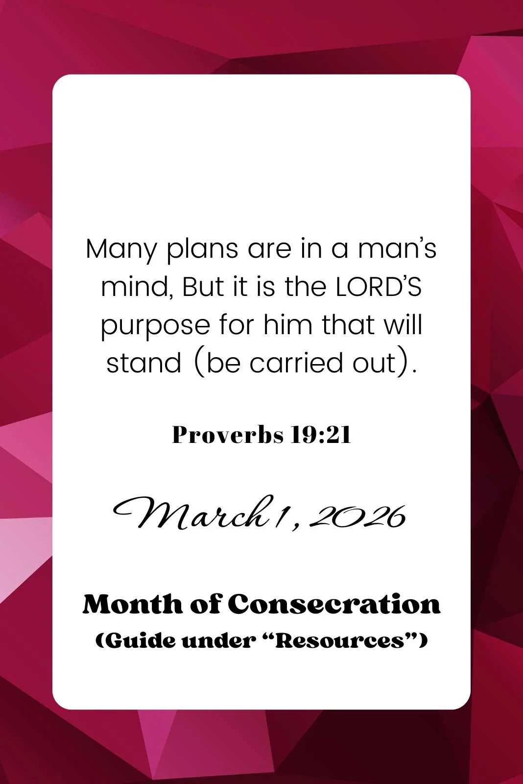 March 1st Announcements