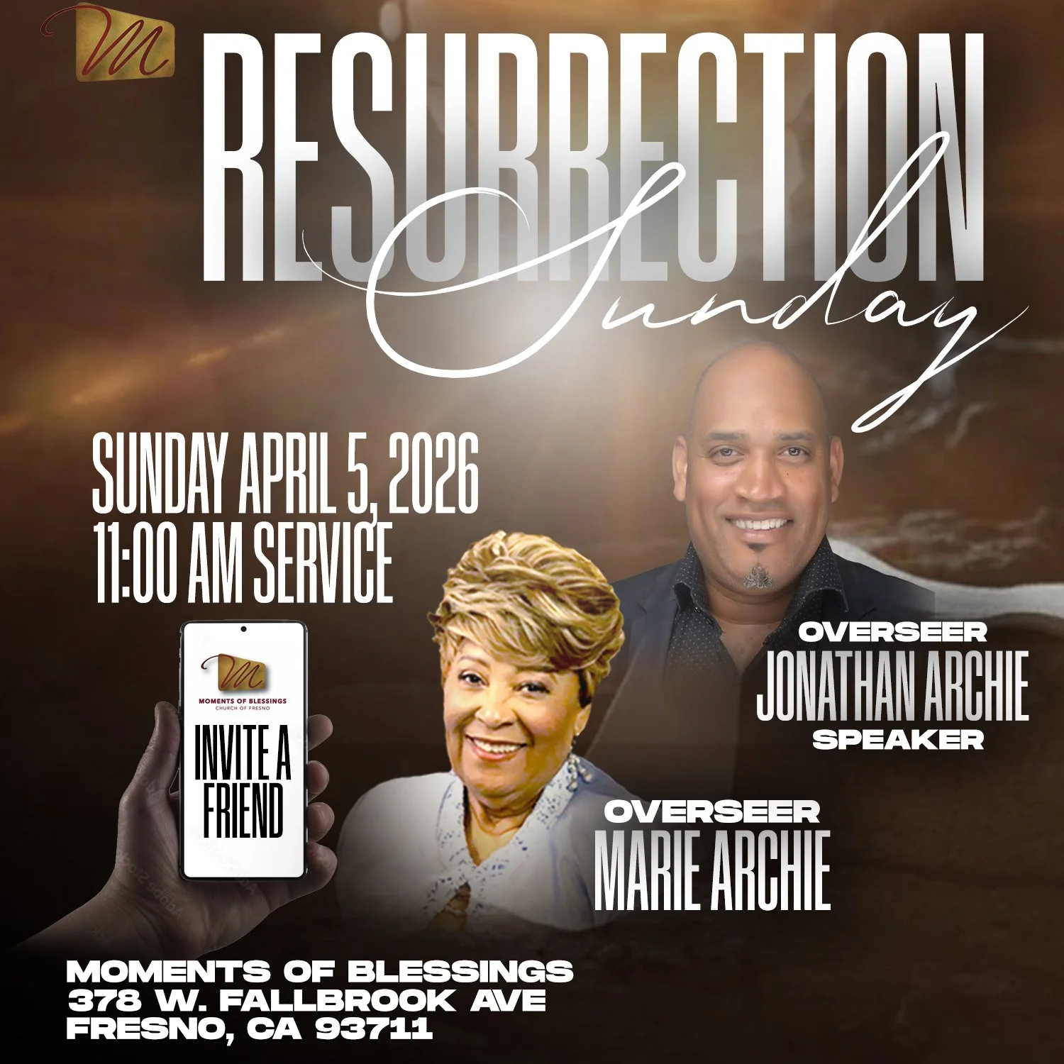 Celebrate the hope and victory of Resurrection Sunday with us! Join us as we remember the power of Jesus’ sacrifice and rejoice in His resurrection. It’s a day of worship, joy, and new life—you and your family are welcome.