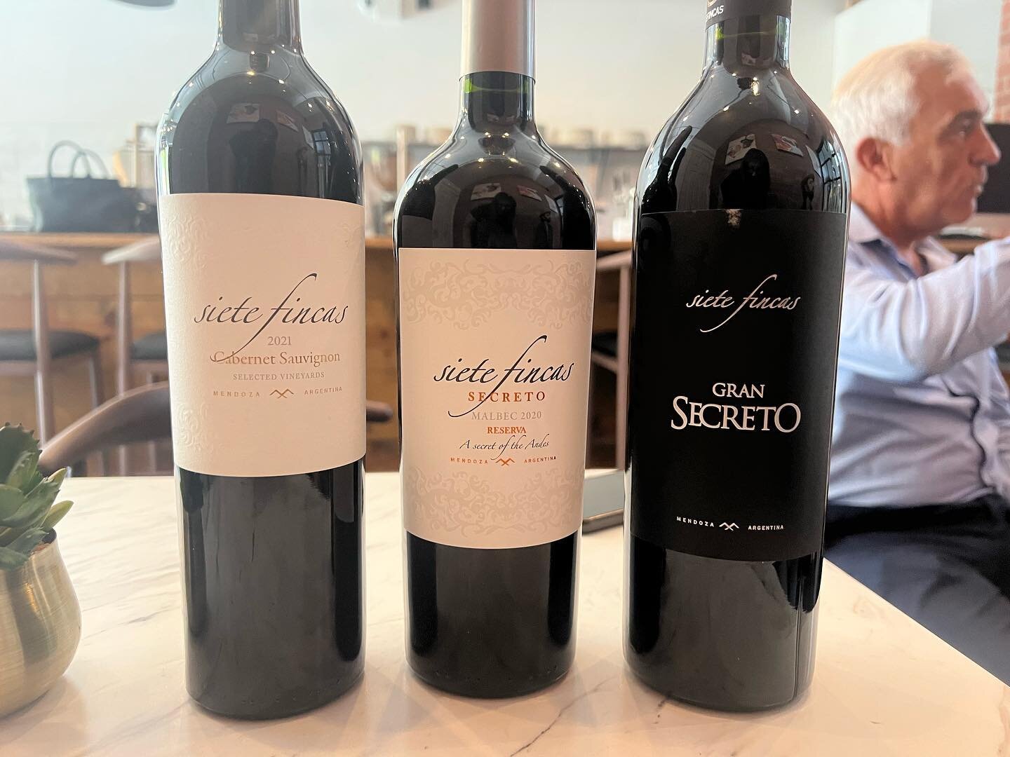 Wine tasting with the owner and winemaker of @sietefincas today at Holy Saints! It was such an honor to have him personally come and check out his clients, give us a lecture and provide us knowledge about his variety of wines. We will be offering 4 o